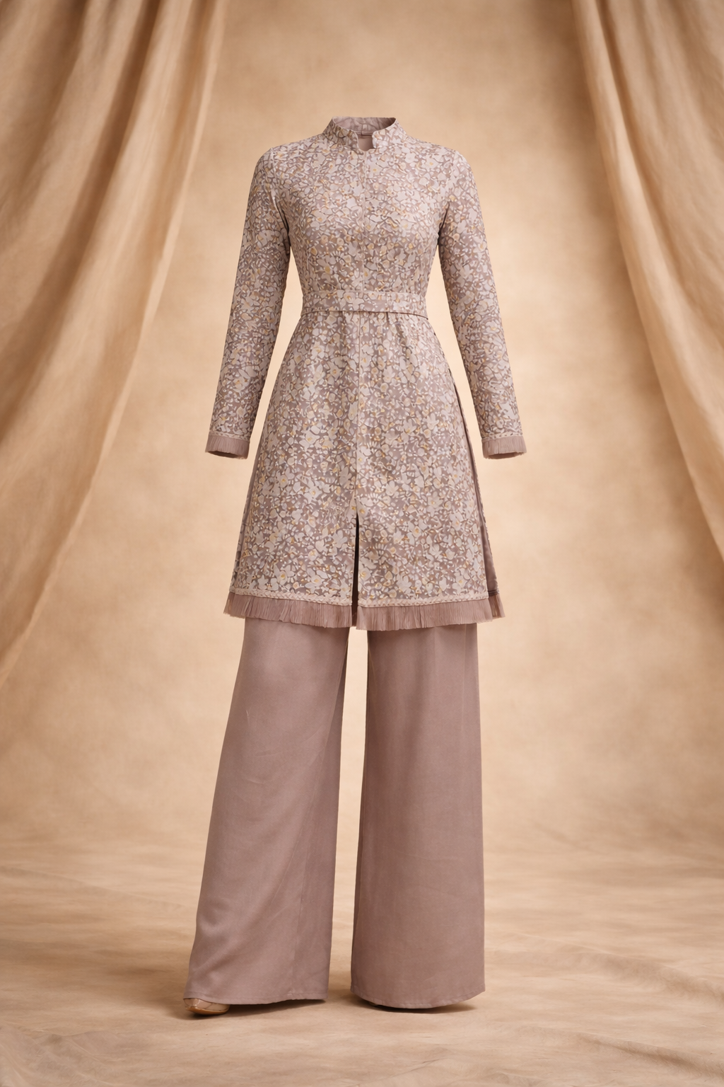 Zahra Blush Pink Jacket and Plazzo