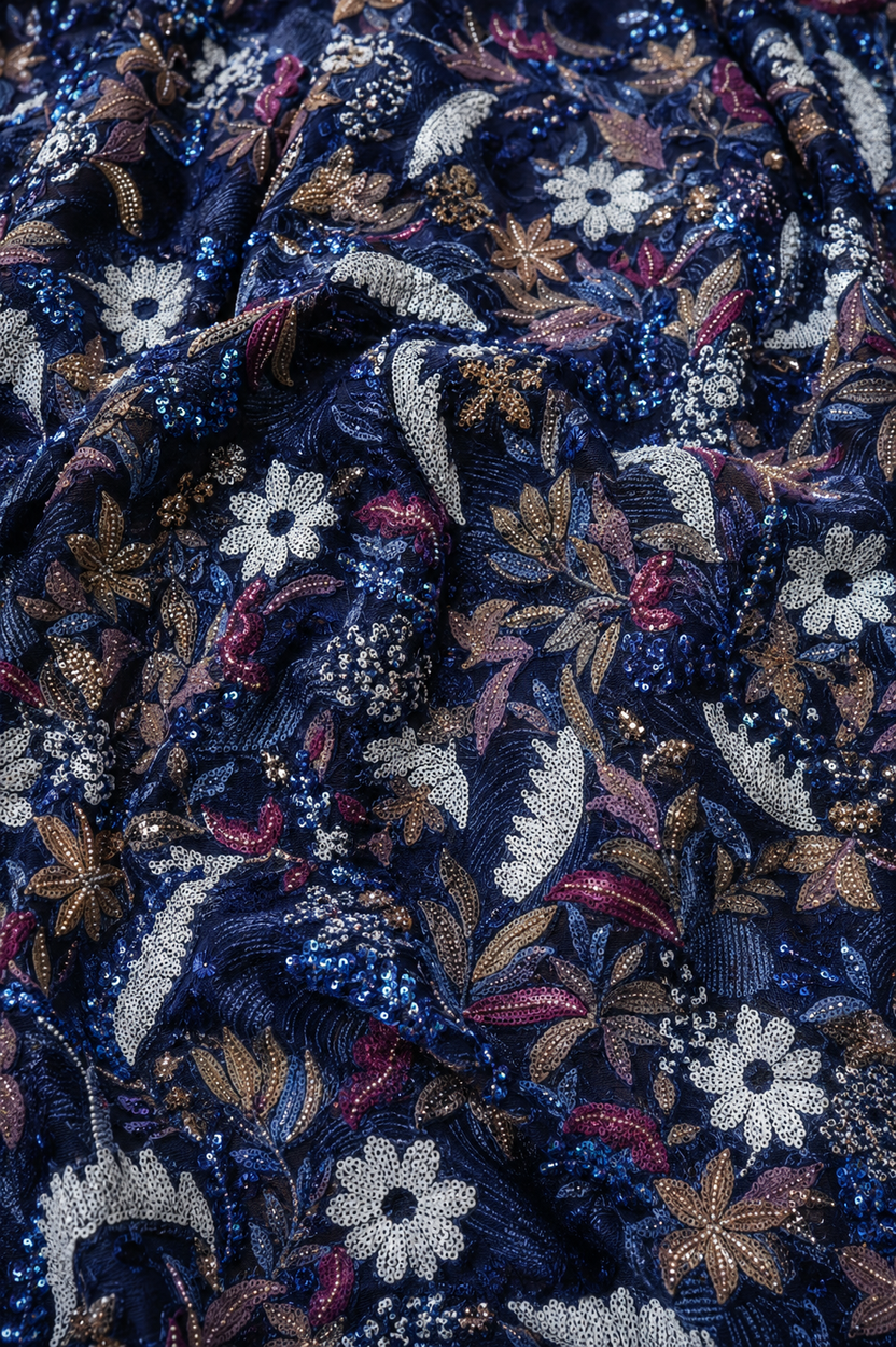 Noreen in Blue unstitched material | Pre-order