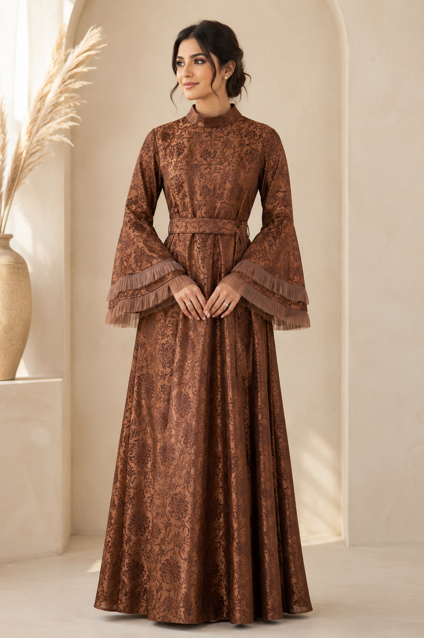 Aisha Jacquard Gown