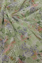 Light green floral unstitched material | Pre-order