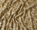 Olive and cream floral unstitched material | Pre-order