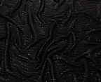 Black sequins and beads unstitched material | Pre-order