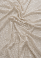 Ivory sequins and beads unstitched material | Pre-order