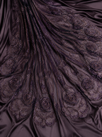 Purple floral lace with sequins | Pre-order