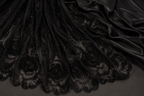 Black floral lace with sequins | Pre-order