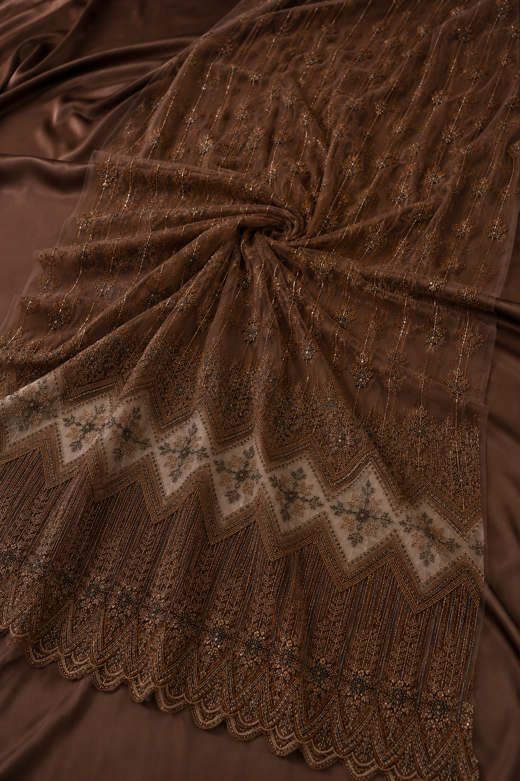 Brown Hanging vine lace with sequins | Pre-order