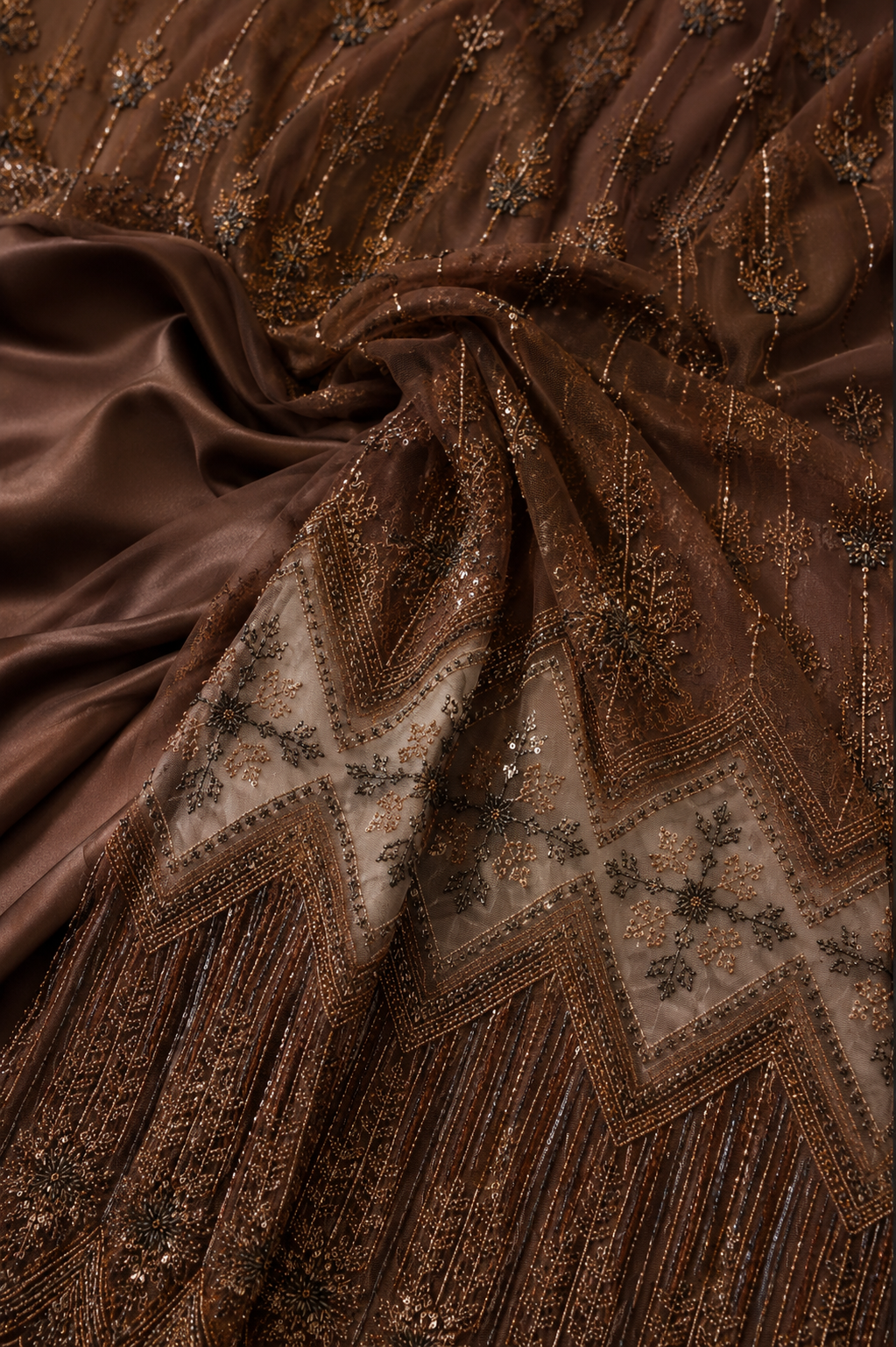 Brown Hanging vine lace with sequins | Pre-order