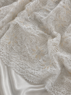 White flower unstitched material | Pre-order