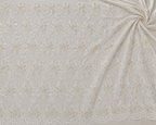 White flower unstitched material | Pre-order