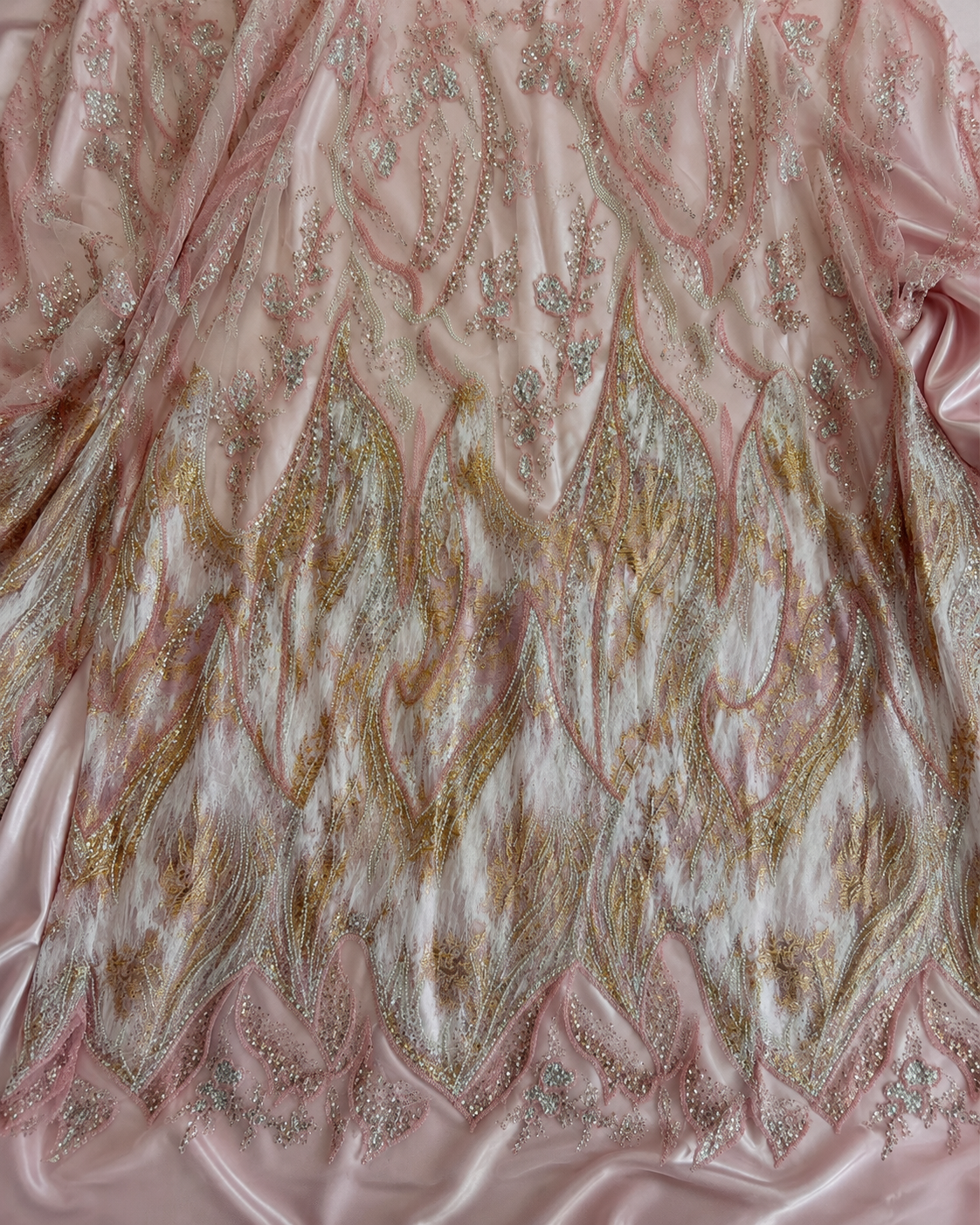 blush pink elegance unstitched material