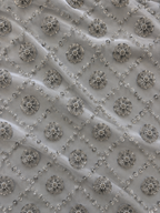 silver gray scattered unstitched material