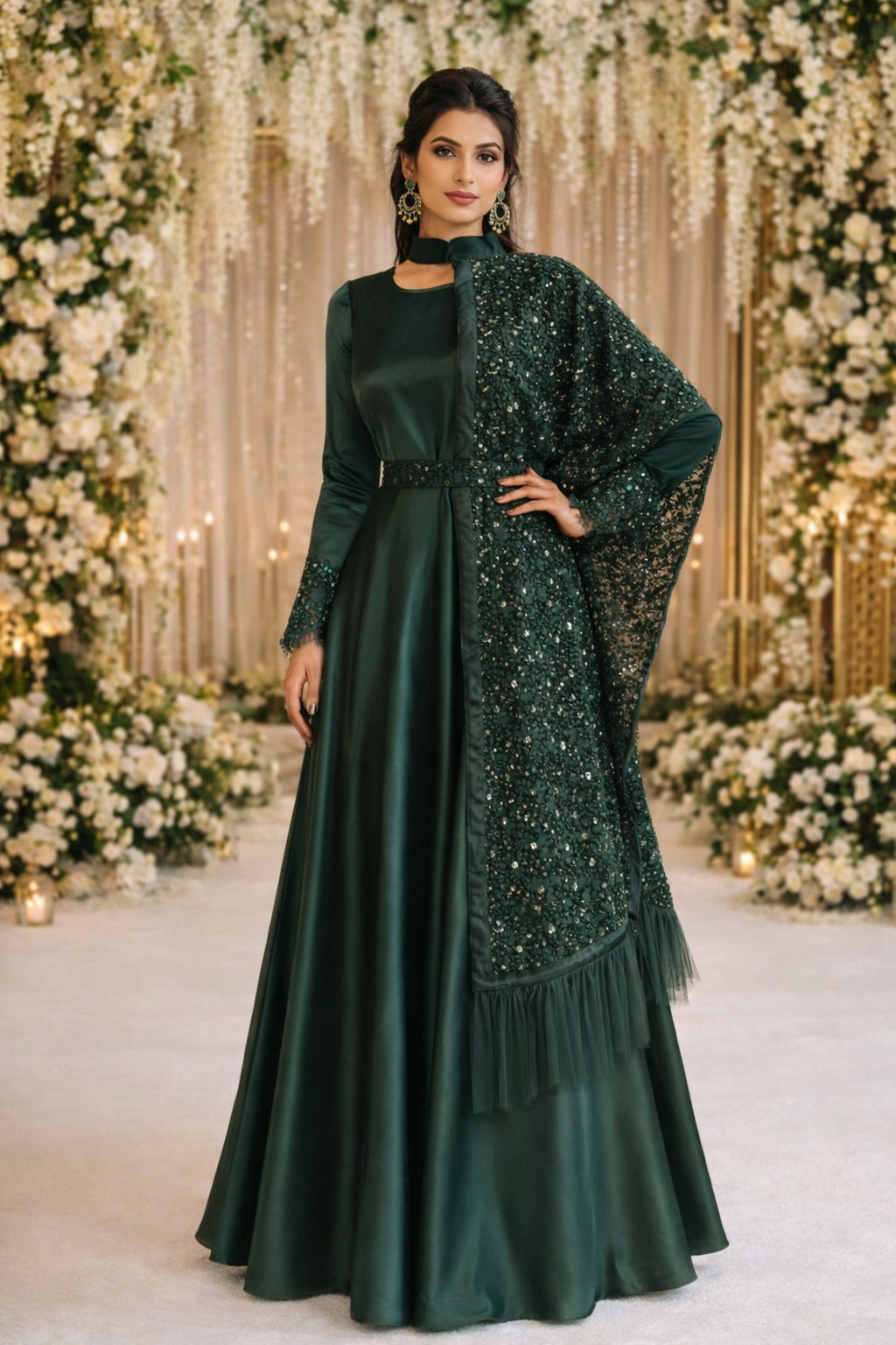 Marbella Cape Gown | Pre-order