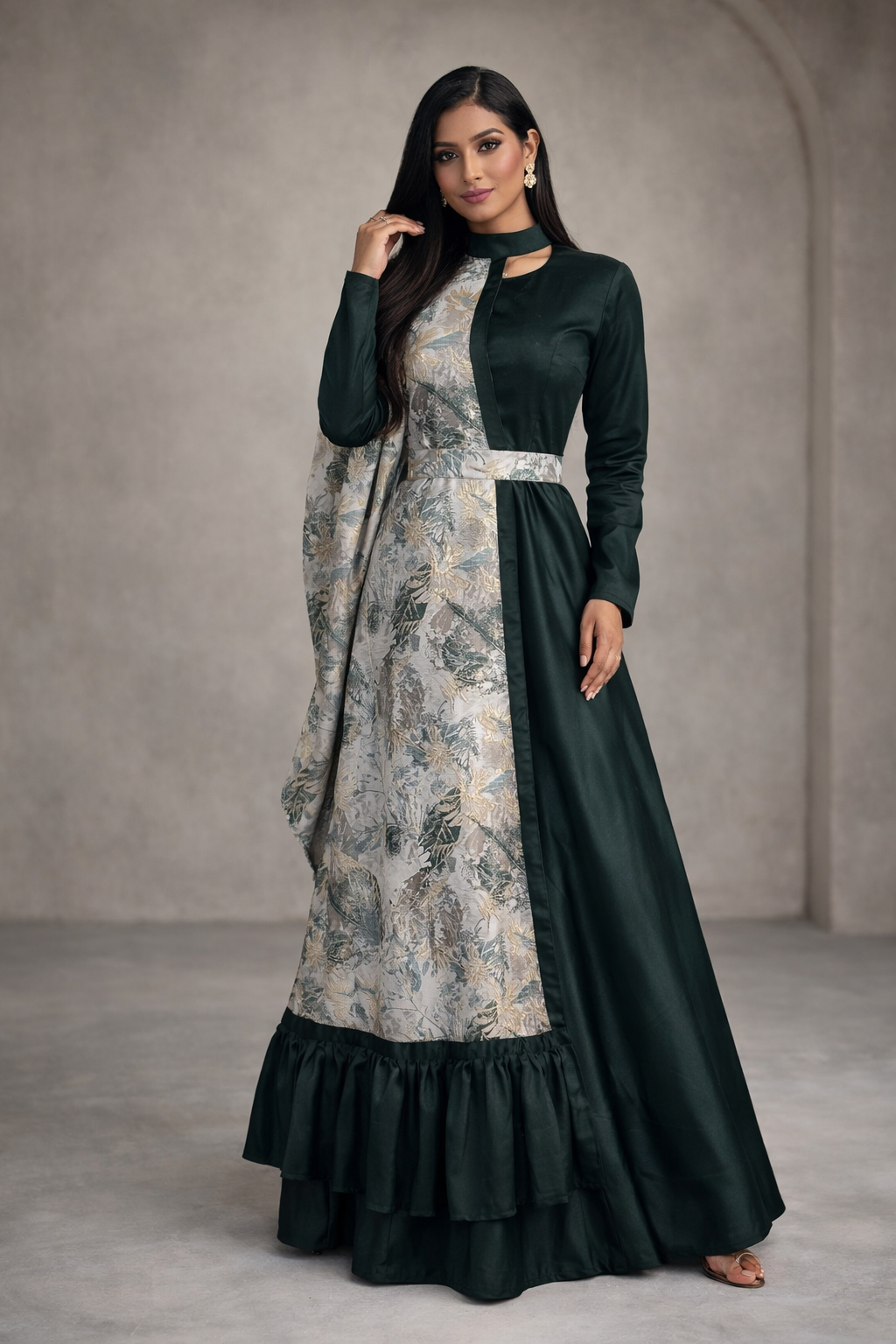 Marbella Side Cape Gown | Pre-order