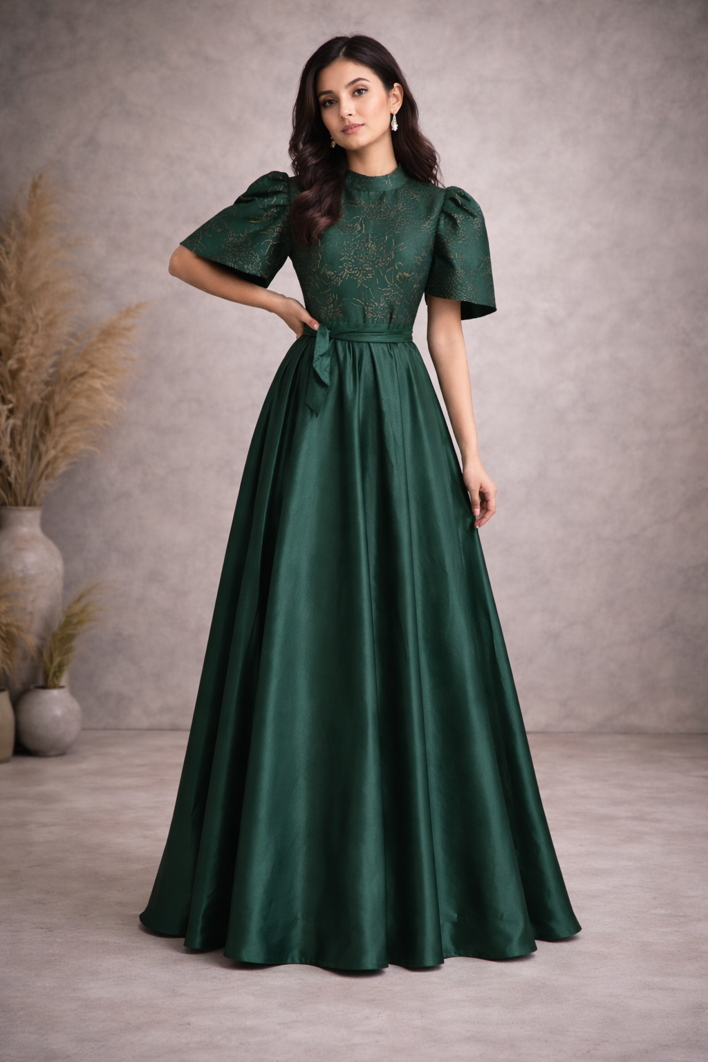 Green Garcia  Adele Fundamental Gown