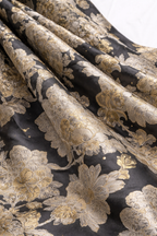 Midnight Bloom Marble Embellished Jacquard Gown | Pre-Order