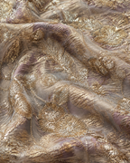Light pink & Gold Jacquard Material