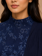 Blue Floral co-ord with sash | Pre-Order