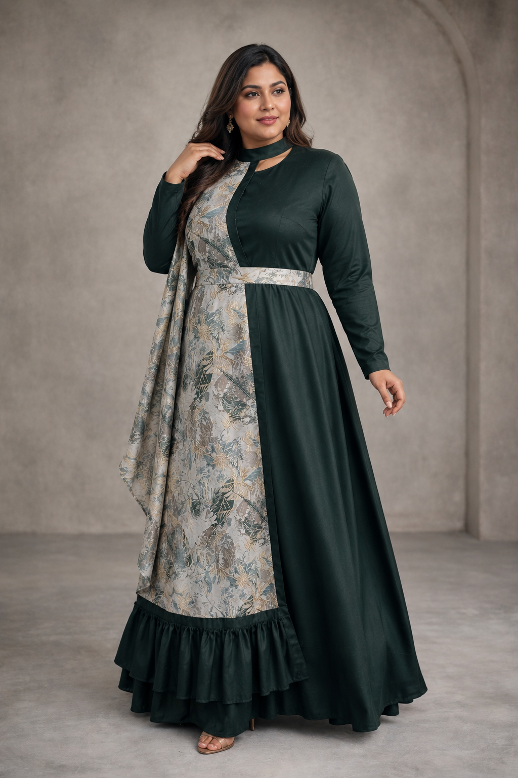 Marbella Side Cape Gown | Pre-order