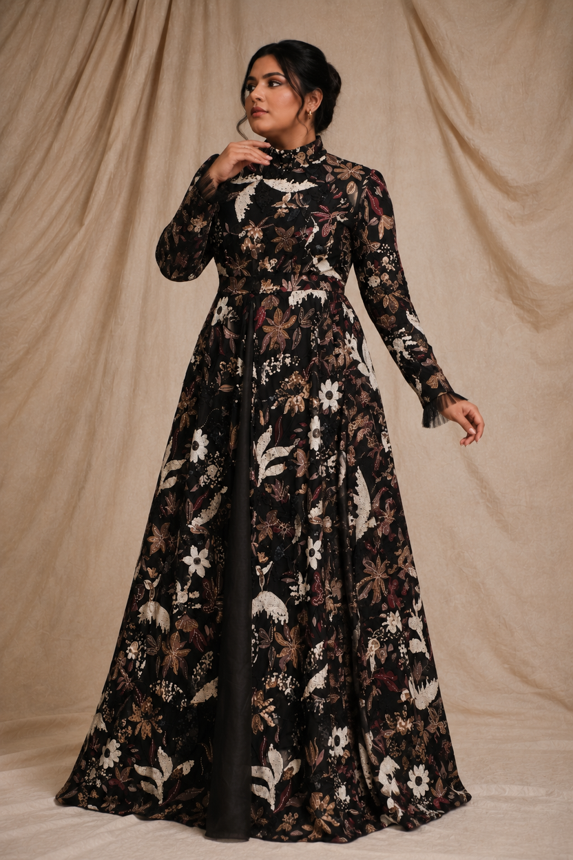 Noreen Black Gown | Pre-order